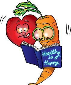 Healthy Eating for Happiness - Fun Nutrition Illustration