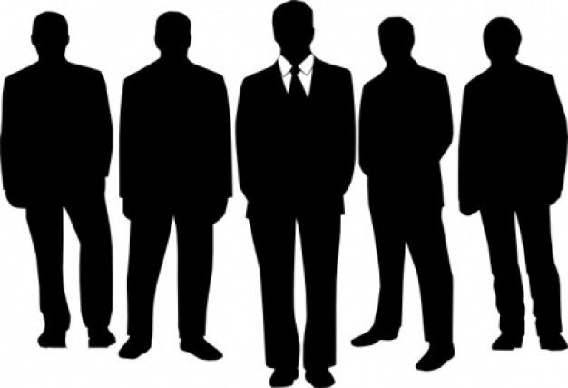 Team Leadership Silhouette - Professional Business Group Image