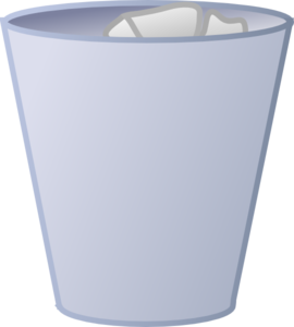Cleaned Garbage Can Clip Art
