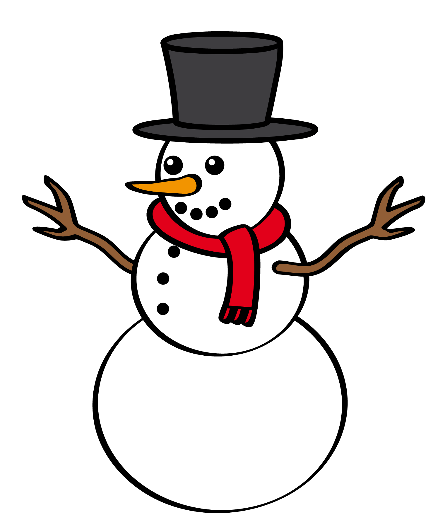 Compartir 59+ imagen snowman clipart transparent background ...