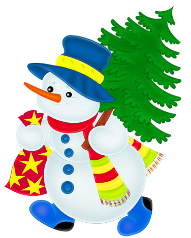 Christmas Snowman Clip Art Free