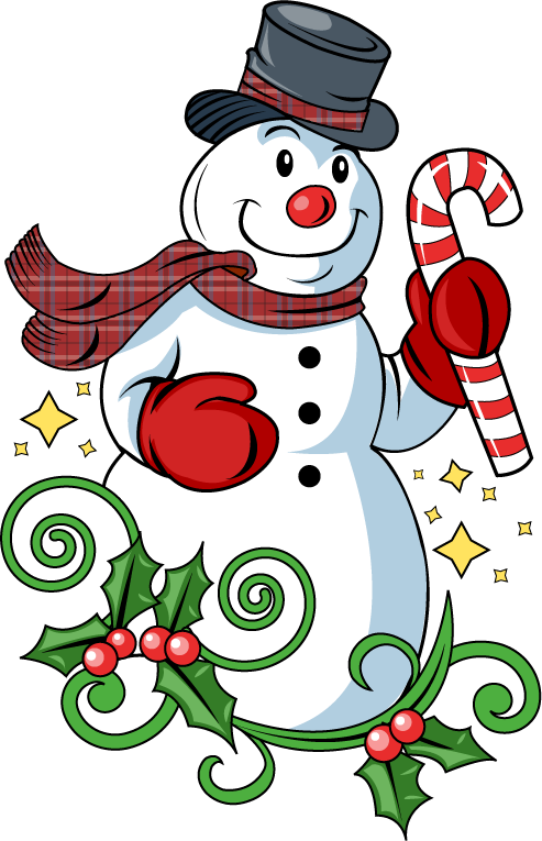 Frosty the snowman clip art clipart image