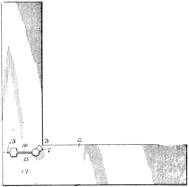 Mechanical Linkage Diagram - Engineering Schematic with Component Labels