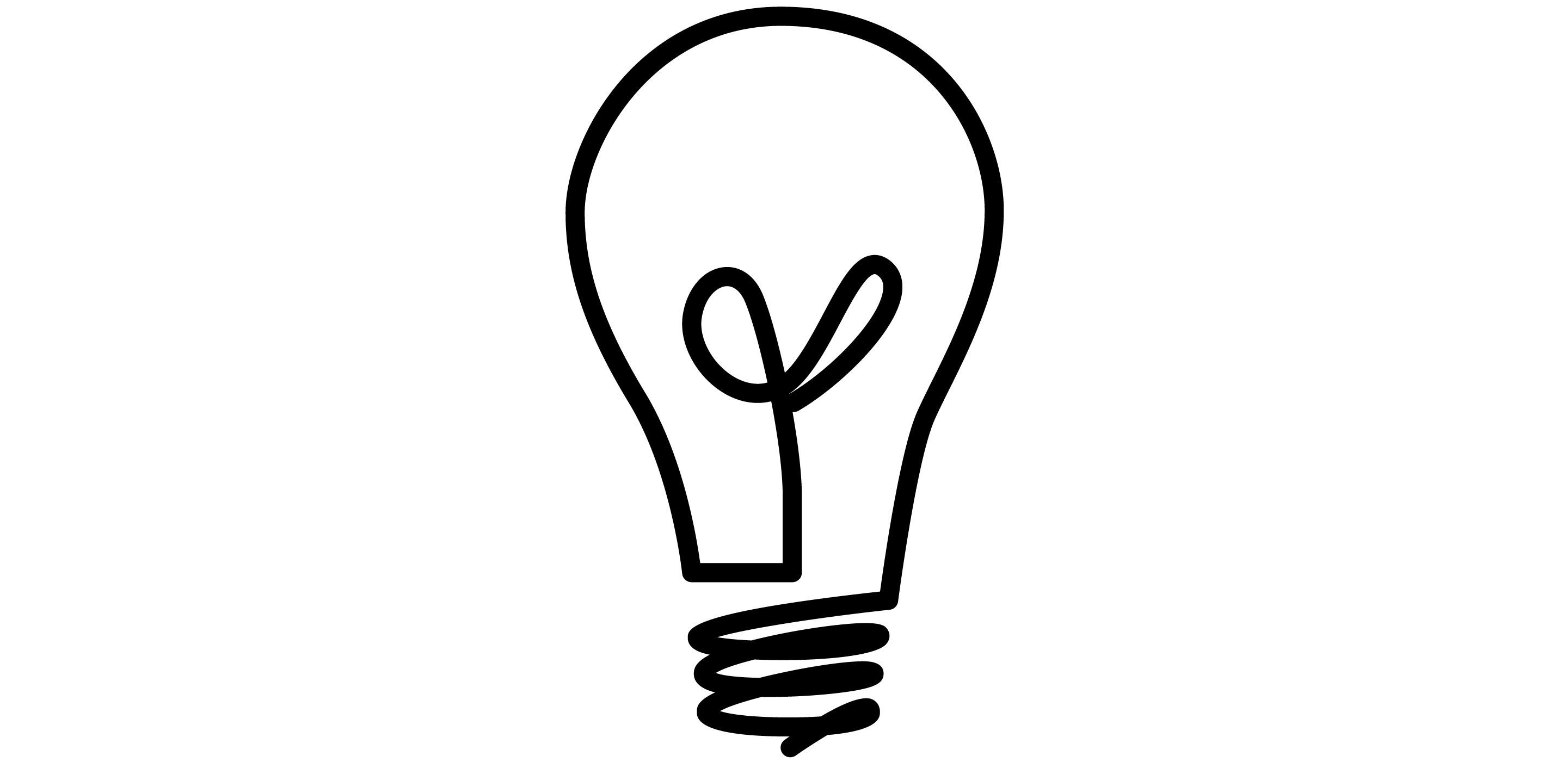 simple light bulb - Clip Art