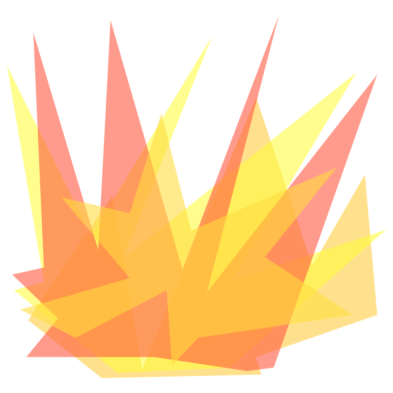 Fiery Explosion Graphic - Vector Illustration for Digital Design