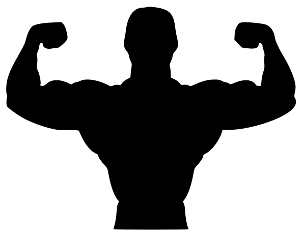 Fitness Biceps Silhouette Clip Art Download 