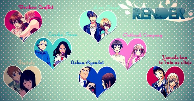 Top Anime Romance & Conflict Series - Visual Guide