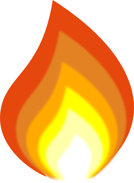 Stylized flame icon with layered orange, yellow, and white gradients representing fire or heat energy.