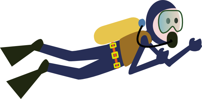 Diving cliparts 