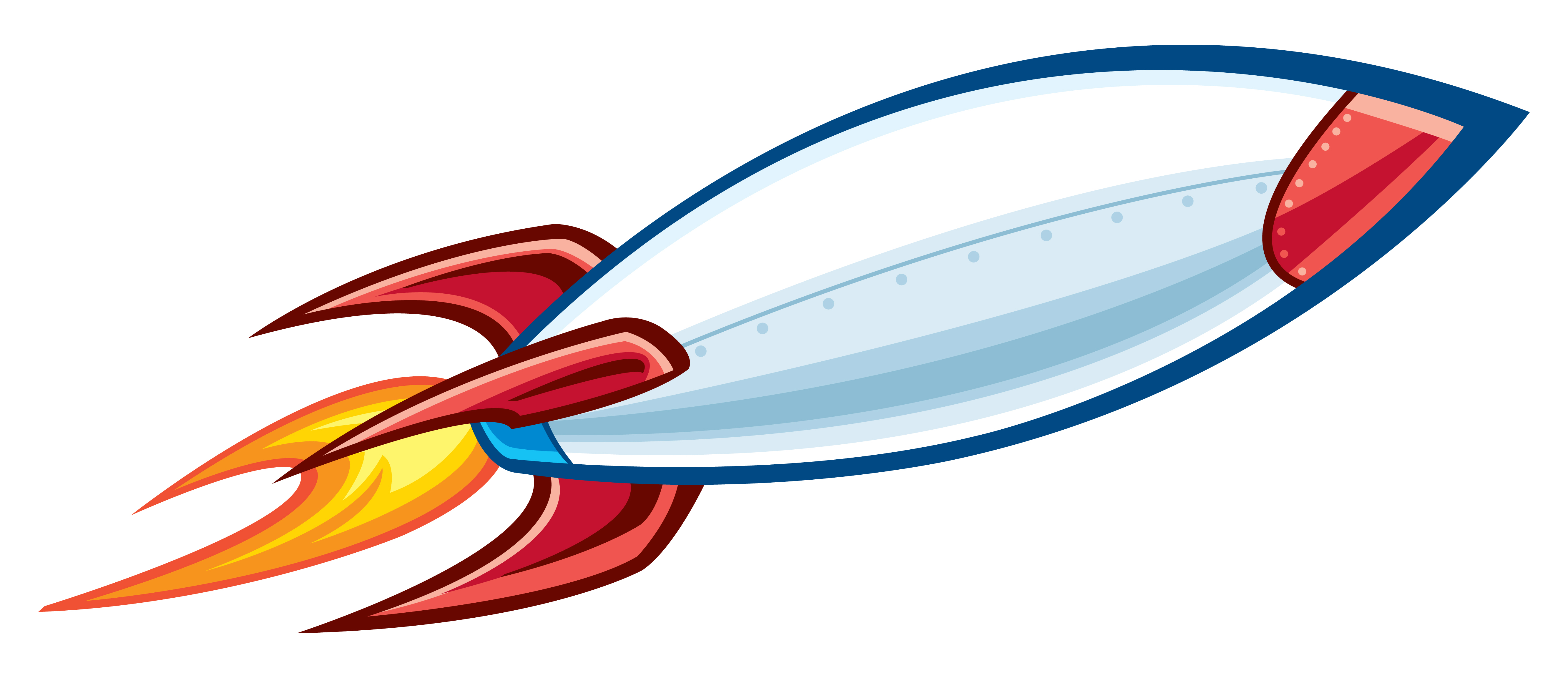 Rocket Launch Illustration - Fast, Modern Space Travel Concept