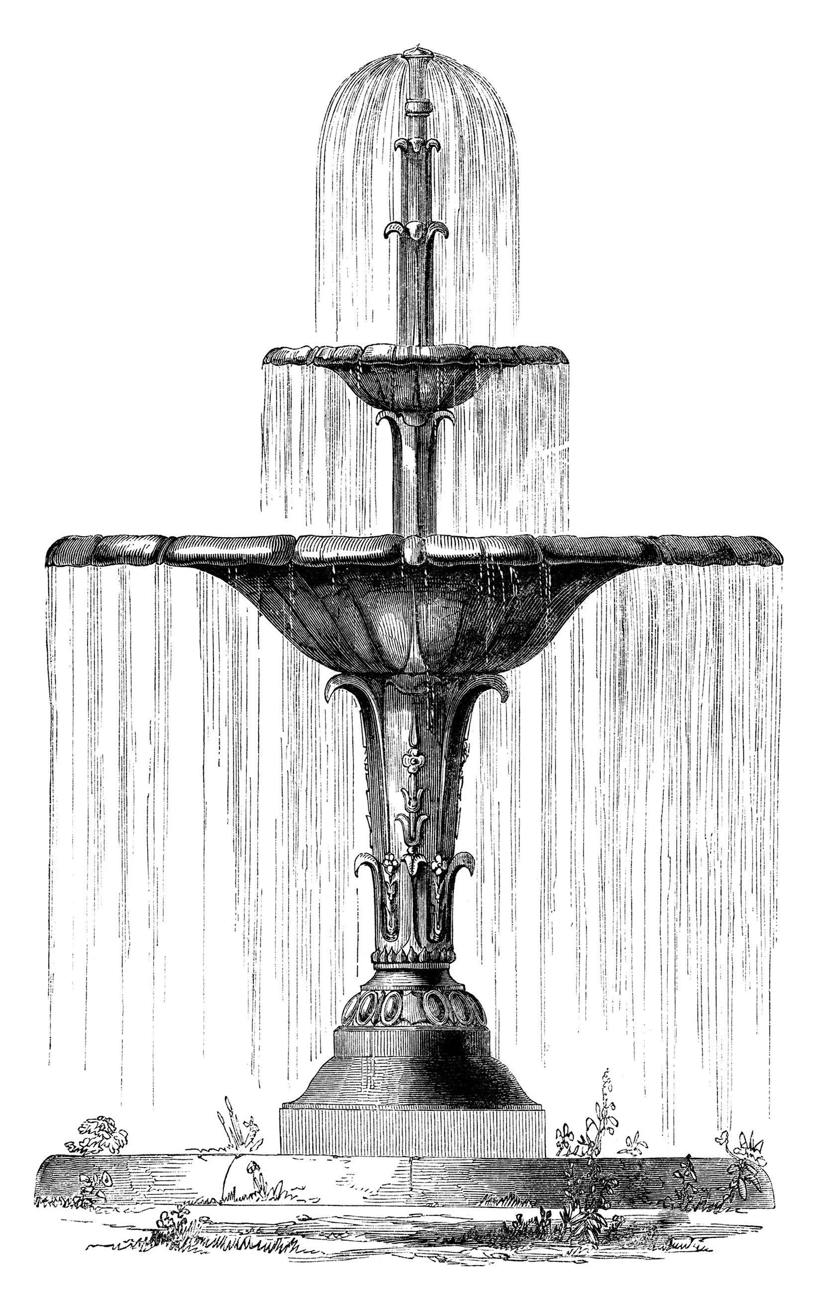 water fountain clip art - Clip Art Library