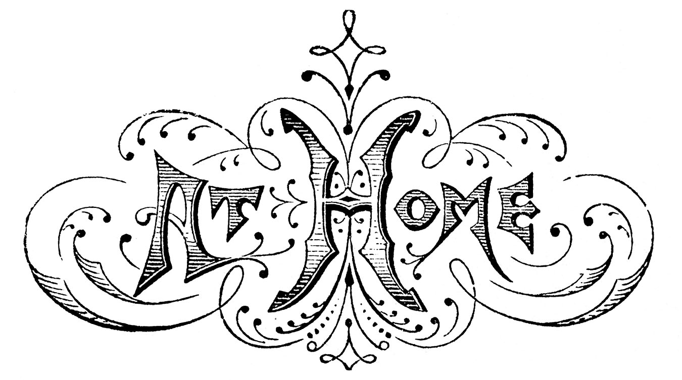 Vintage Black and White Clip Art 