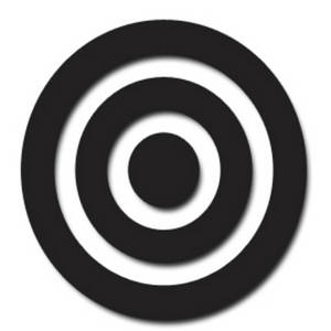 bullseye target clip art black