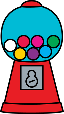 Classic Gumball Machine Illustration - Free Clipart for Retro Design Projects