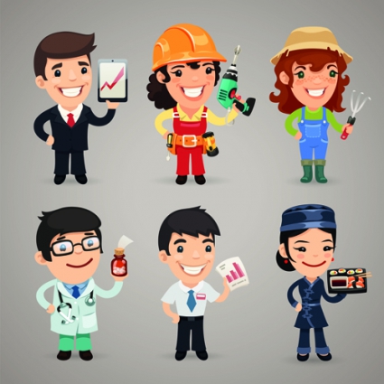 different signs of professions - Clip Art Library