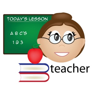 Friendly Teacher Illustration for Education Websites