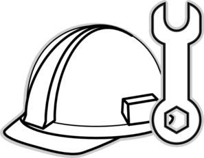 Engineer Clipart Black And White 