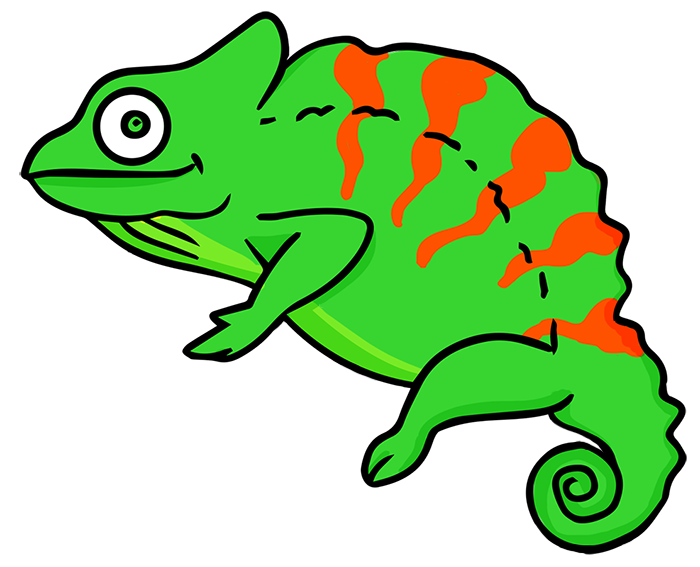 Chameleon Clipart Collection for Kids and Adults