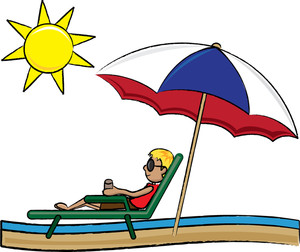 Relaxing In The Sun Clipart 