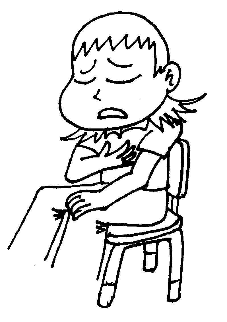 Illustration of a Sad Child Hugging Themselves - Emotional Support Resource