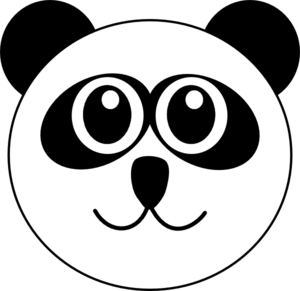 Panda Face Clipart - Clip Art Library
