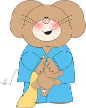 Mother Mouse Holding Baby - Cute Cartoon Illustration for Kids & Parenting Content