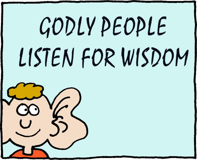 Clip Art Of Listening To Wisdom Clipart