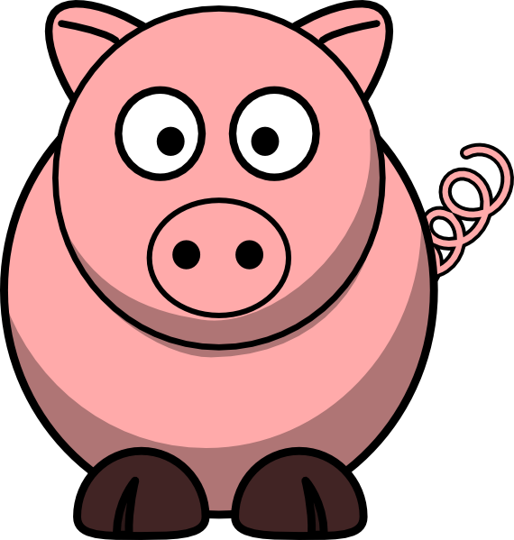 Friendly Cartoon Pig Illustration for Kids & Educational Content