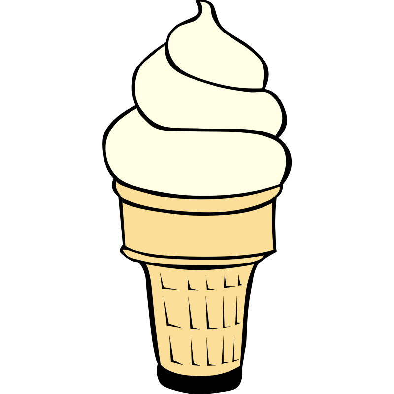 Soft Serve Ice Cream Cartoon Free PNG Image｜Illustoon