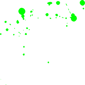 Splatter Green Clip Art 