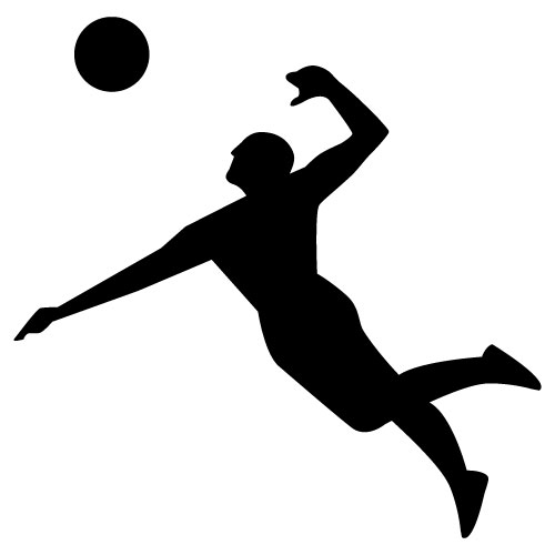 Volleyball Spike Clipart craft projects, Sports Clipart 