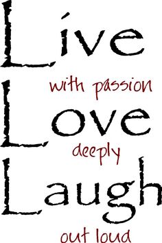 Live with Passion - Motivational Quote Image for Inspiration & Wellbeing