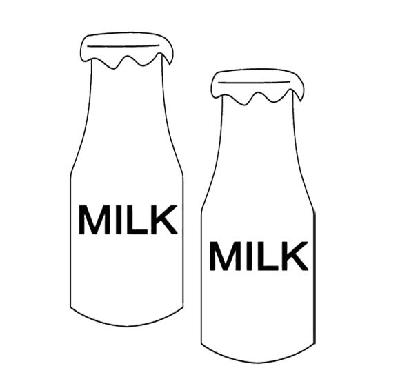 Milk Coloring Page