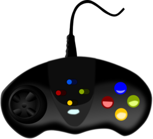 Retro-Style Gaming Controller - Ergonomic Design with Color-Coded Buttons