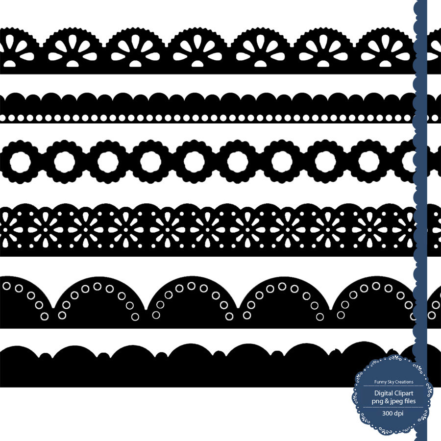 simple lace border clipart - Clip Art Library