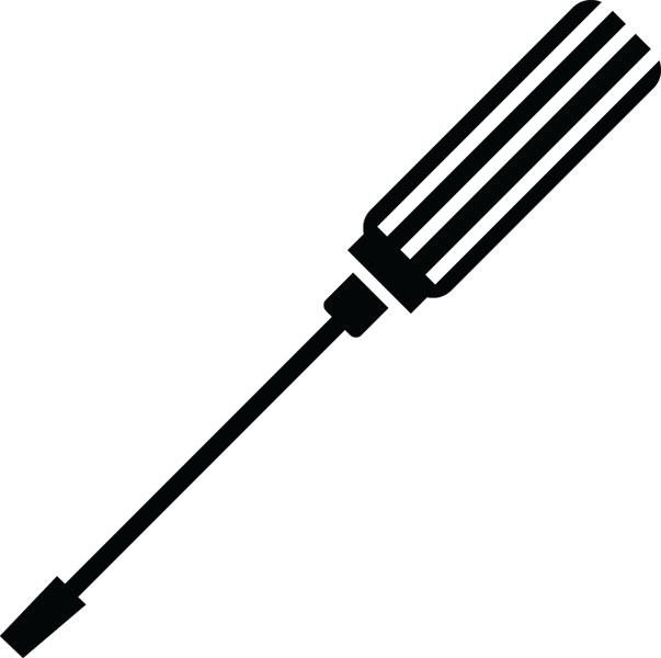 Flathead Screwdriver Clip Art For Custom Engraved Products 