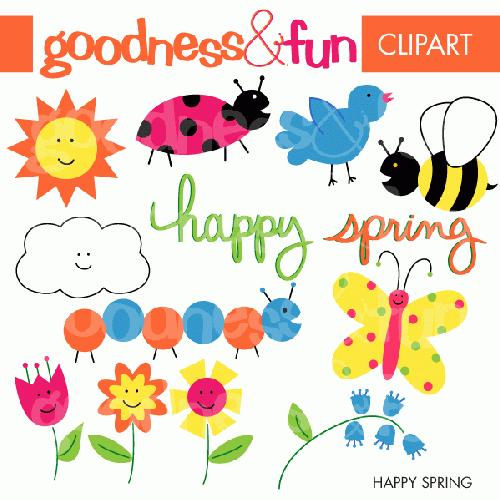 Happy Spring Clip Art Clipart