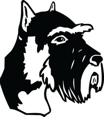 Schnauzer Dog Breed Clip Art For Engraved Products 