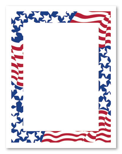 July 4th Frame Clipart