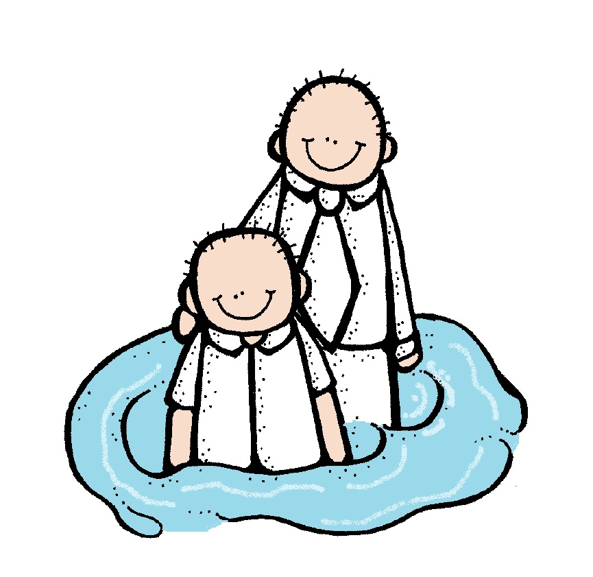 lds boy baptism clipart