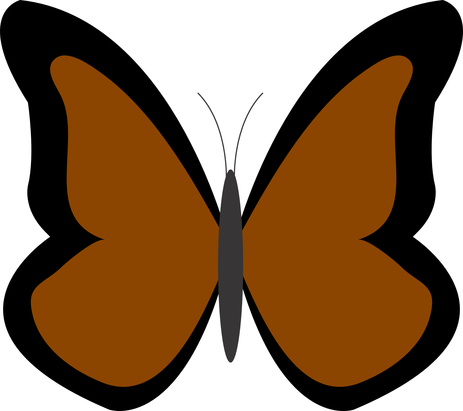 Brown Butterfly Clipart