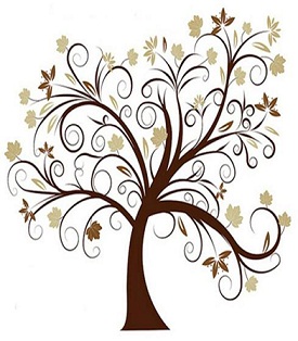 Elegant Autumn Tree Illustration for Design & Web Use