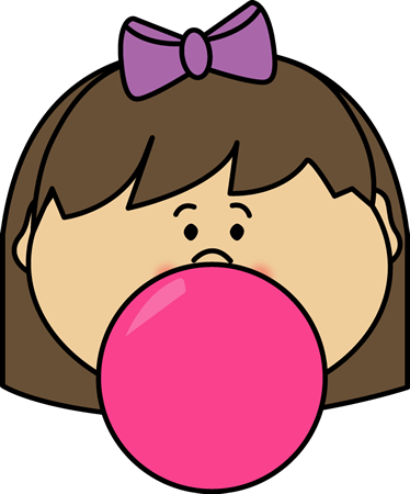 Bubblegum Girl Clip Art 
