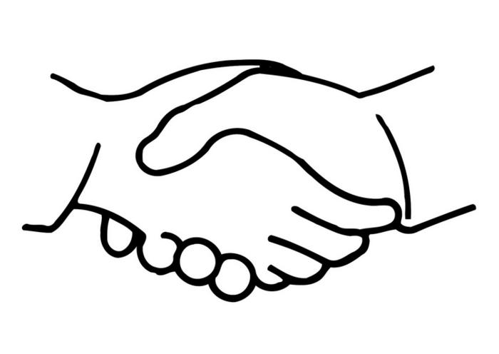 Handshake Illustration - Symbol of Agreement, Partnership, and Trust