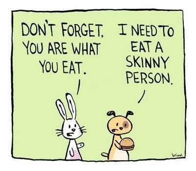 "You Are What You Eat" Cartoon - Humorous Nutrition Reminder