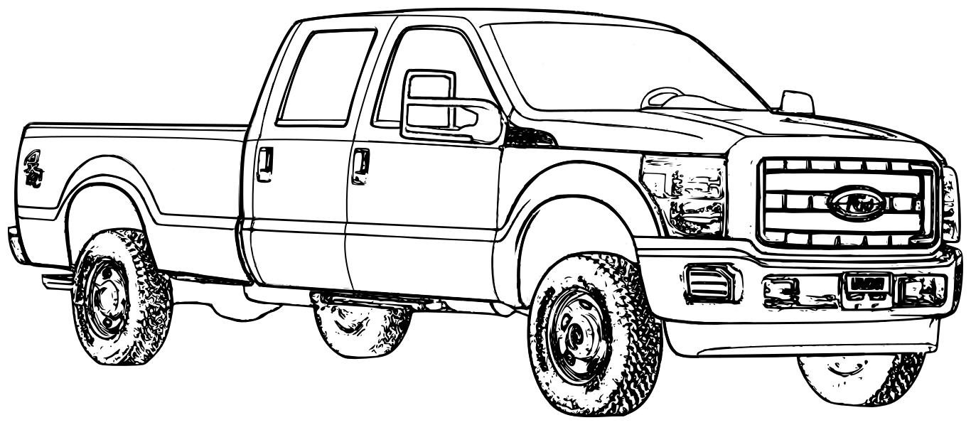 Truck Coloring Pages Cars Clip Art Library