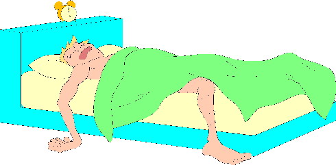 Man Sleeping Soundly in Bed - Illustration of Restful Sleep