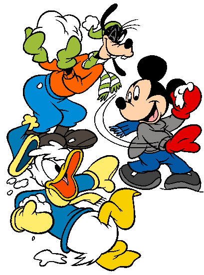 Snowball Fight Clip Art 