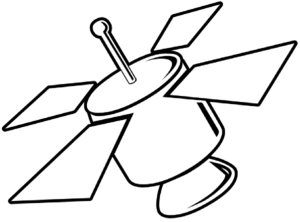 Satellite Illustration - Free Clipart for Educational and Technical Use