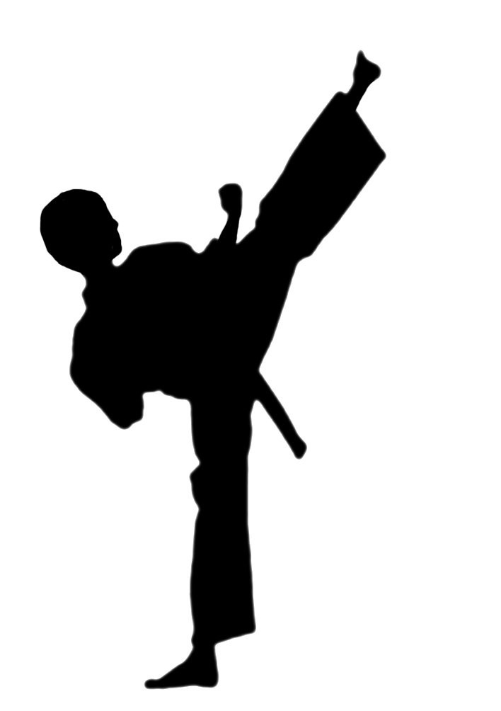 karate girl clip art